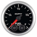 Autometer 5609 Elite Series Fuel Level Gauge 0-280 Ohm Electric Analog with Full Sweep and Black Face