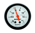 Autometer 5701 Phantom Boost and Vacuum Gauge, 2-1/16 Inch Diameter, Mechanical, Analog, White Face, 30 in Hg to 20 psi