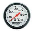 Autometer 5705 Phantom Boost Gauge 0-60 psi Mechanical Analog 2-1/16 Inch White Face