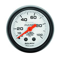 Autometer 5712 Phantom Fuel Pressure Gauge 0-100 PSI, 2-1/16 Inch Diameter, Mechanical Analog with White Face