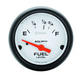 Autometer 5718 Phantom Fuel Level Gauge 16-158 Ohm Electric Analog Short Sweep 2-1/16 Inch White Face