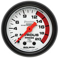 Autometer 5728 Phantom Nitrous Pressure Gauge 0-2000 psi Mechanical Analog with White Face, 2-1/16 Inch Diameter