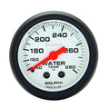 Autometer Phantom Water Temperature Gauge 140-280°F, 2-1/16 Inch, Mechanical, Analog, Full Sweep, White Face