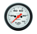 Autometer Phantom 2-1/16 Inch Fuel Pressure Gauge 0-100 PSI Electric Analog White Face