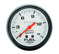 Autometer 5810 Phantom Fuel Pressure Gauge, 0-15 psi, Mechanical Analog, 2-5/8 Inch White Face