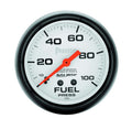 Autometer 5812 Phantom Fuel Pressure Gauge 0-100 psi Mechanical Analog with White Face, 2-5/8 Inch Diameter
