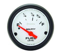 Autometer 5814 Phantom Fuel Level Gauge, 0-90 Ohm Electric Analog, 2-5/8 Inch White Face