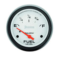 Autometer 5816 2-5/8 Inch Phantom Fuel Level Gauge, 240-33 Ohm, Electric Analog with Short Sweep, White Face