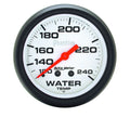 Autometer 5832 Phantom Water Temperature Gauge 120-240°F Mechanical Analog 2-5/8 Inch White Face