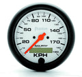 Autometer 5887-M Phantom Speedometer, 3-3/8 Inch Diameter, 190 KPH, Electric, Analog, White Face, Programmable