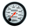 Autometer 5893 Phantom Speedometer, 160 MPH, Mechanical, Analog, 3-3/8 Inch Diameter, White Face