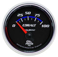 Autometer 6127 Cobalt Series Oil Pressure Gauge 0-100 psi, 2-1/16-Inch Diameter, Electric Analog Display