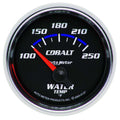 Autometer 6137 Water Temperature Gauge 2-1/16 Inch Cobalt Face 100-250°F Electric Analog Short Sweep