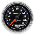 Autometer 6145 Cobalt Electric Analog Exhaust Gas Temperature Gauge 0-2000°F, 2-1/16 Inch Diameter