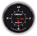 Autometer 6185 2-1/16 Inch Cobalt Hi-Def Electric Analog Clock with Black Face