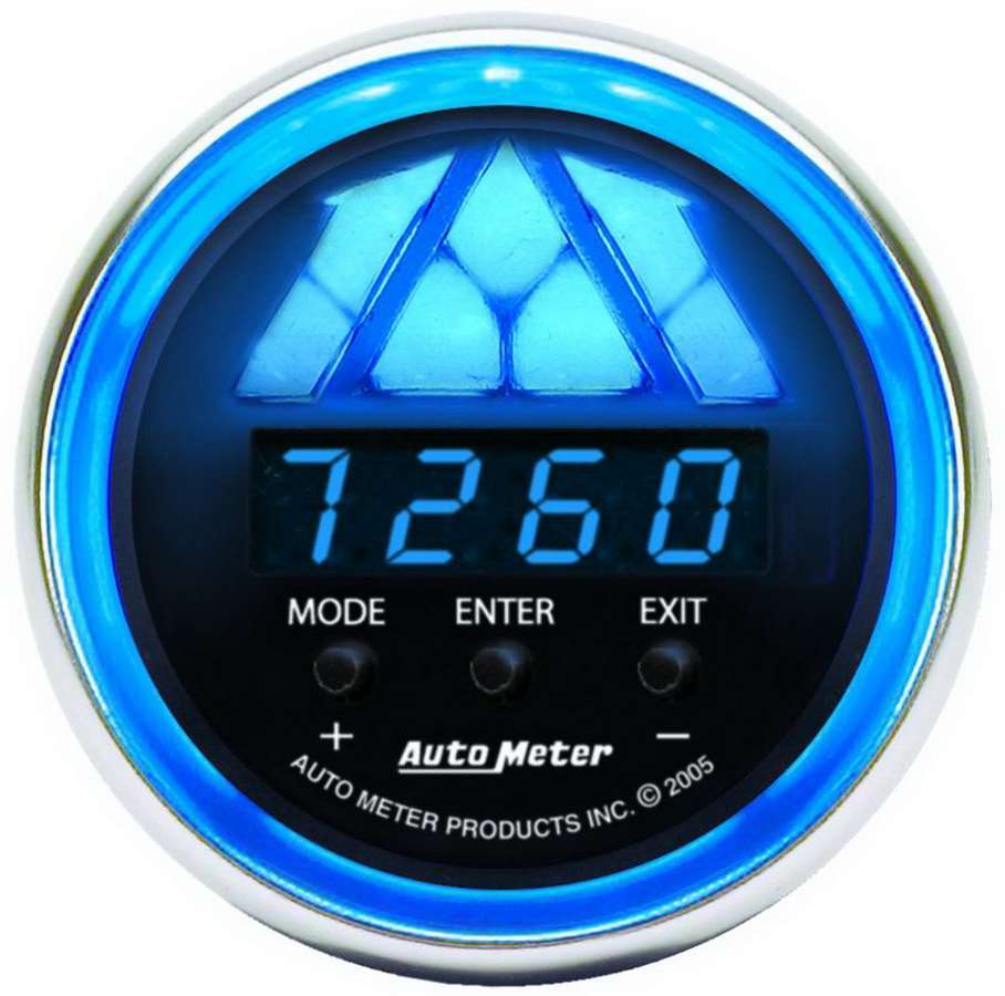Autometer 6187 2-1/16 Inch Cobalt Shift Light with Four RPM Shift Points