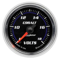 Autometer 6191 2-1/16 Inch Cobalt Volt Meter Gauge, 8-18V, Analog Full Sweep