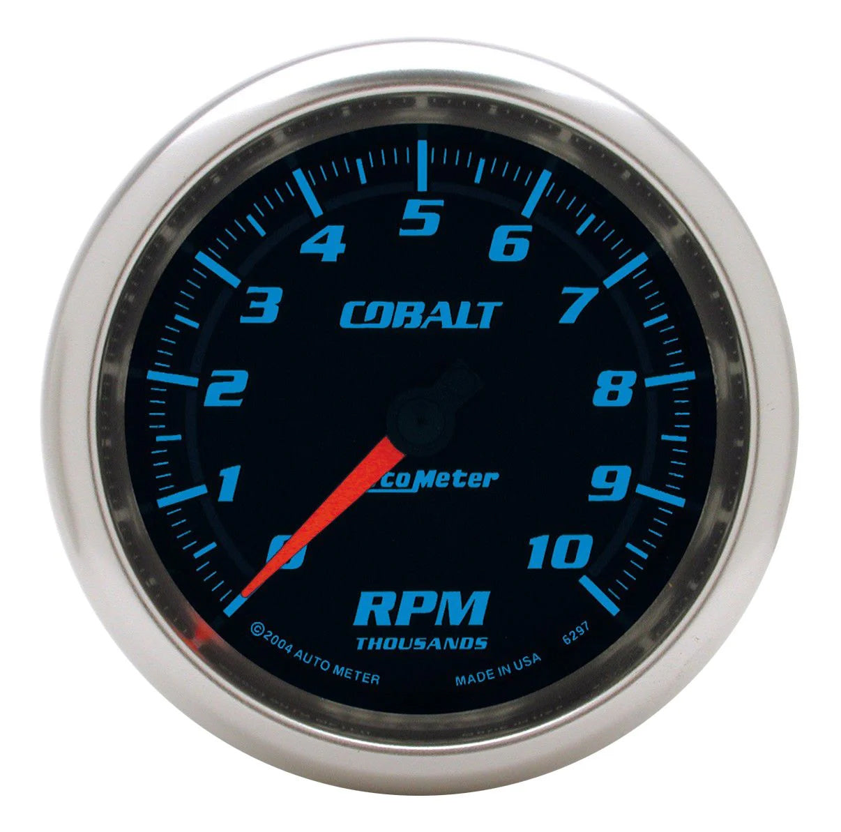 Autometer 6297 3-3/8 Inch Cobalt Electric Tachometer with 10,000 RPM Range
