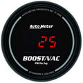 Autometer 6359 Sport-Comp Digital Vacuum and Boost Gauge, 2-1/16 Inch, Black Face, Electric, 30 in Hg to 30 psi