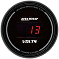 Autometer 6393 Digital Volt Gauge 8-18V 2-1/16 Inch Black Face