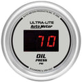 Autometer 6527 Digital Oil Pressure Gauge, 0-100 psi, Silver Face, 2-1/16 Inch Diameter