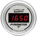 Autometer 6545 EGT Gauge, 2-1/16 Inch Digital Electric Pyrometer, 0-2000°F Silver Face