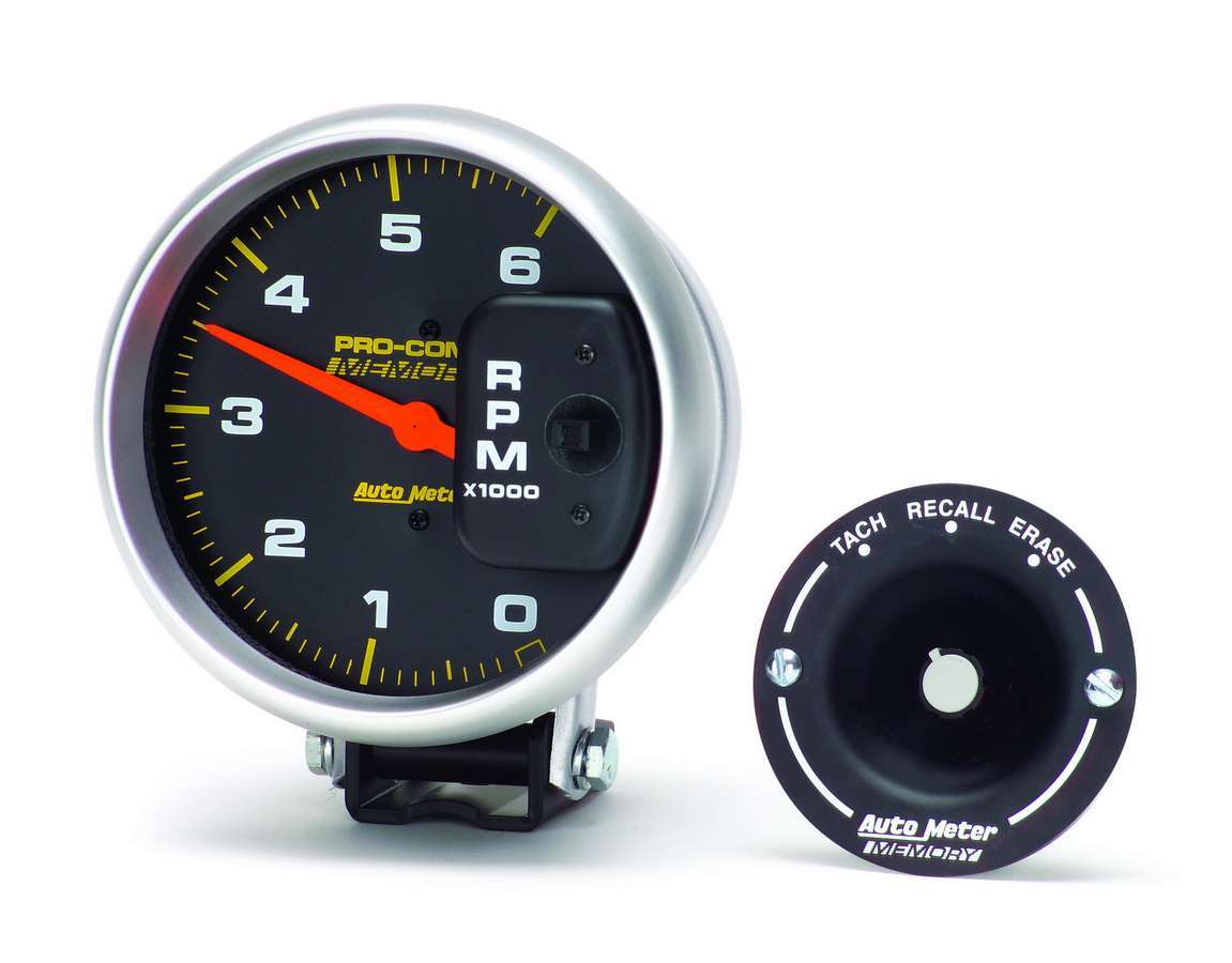 Autometer 6806 5-Inch Pro-Comp Diesel Tachometer with 6000 RPM Range and Analog Display