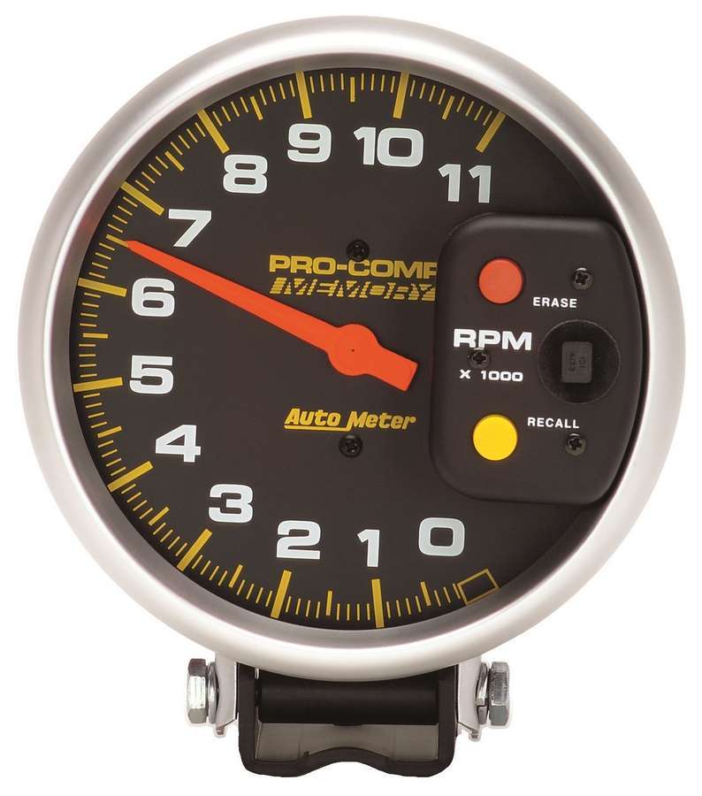 Autometer 6811 11,000 RPM Monster Mechanical Tachometer with Memory and Black Face