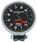 Autometer 6896 Ultimate DL 9000 RPM Electric Analog Tachometer with Black Face, 5-Inch Diameter