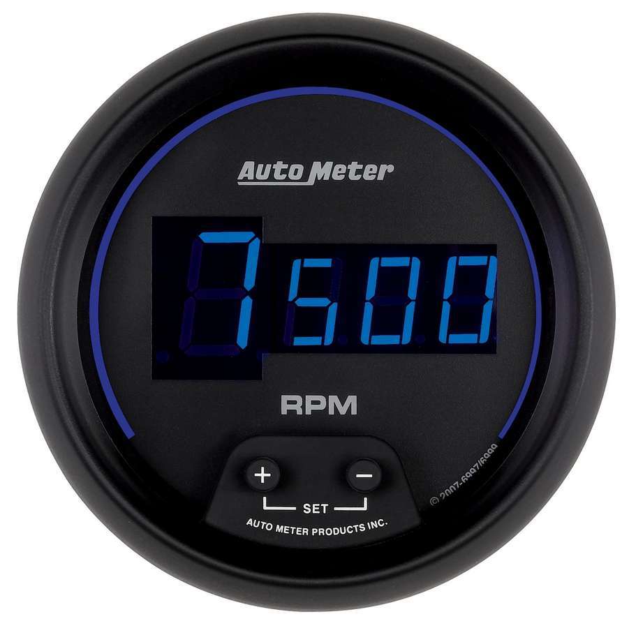 Autometer 6997 Z-Series Digital In-Dash Tachometer with 10,000 RPM, 3-3/8 Inch Diameter, Black Face