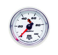 Autometer 7121 C2 Series 2-1/16 Inch Mechanical Oil Pressure Gauge 0-100 PSI