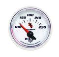 Autometer 7137 C2/S Water Temperature Gauge, 100-250°F, 2-1/16 Inch Diameter, Analog Short Sweep, White Face