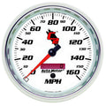 Autometer 7289 5-Inch C2 Series Electric Analog Speedometer 160 MPH with White Face