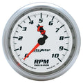 Autometer 7297 C2/S Series 10,000 RPM Electric Tachometer with White Face and Dash Mount