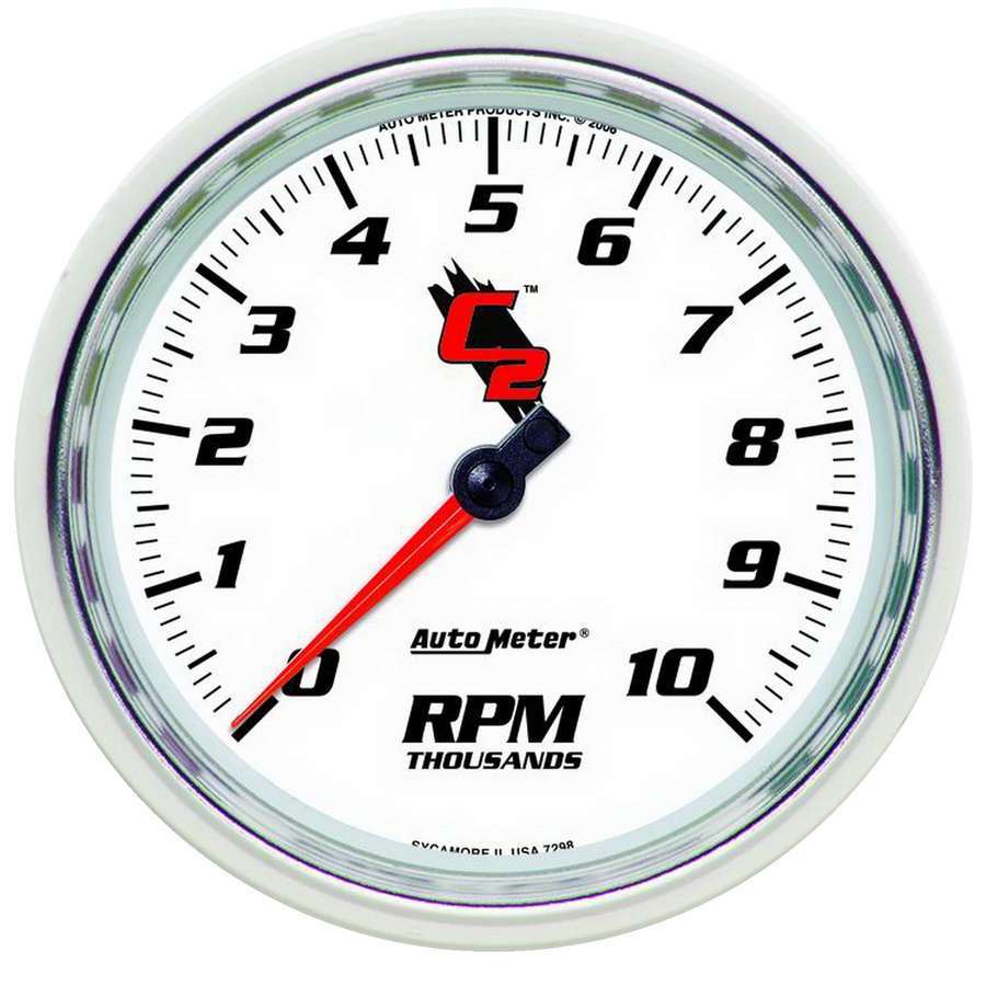 Autometer 7298 5-Inch C2 Series In-Dash Tachometer with 10,000 RPM Range