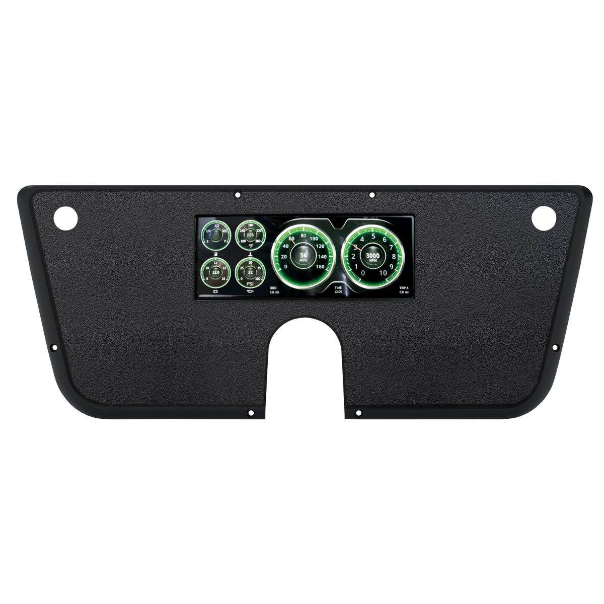 Autometer 7404 Digital Dash Kit for Chevrolet C10 1967-1972 with LCD Display and Black Plastic Finish