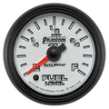 Autometer 7510 Phantom II Fuel Level Gauge 0-280 Ohm Electric Analog 2-1/16 Inch White Face