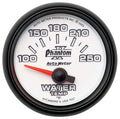 Autometer 7537 Phantom II Water Temperature Gauge 2-1/16 Inch, 100-250°F, Analog, Short Sweep, White Face