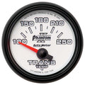 Autometer 7549 Phantom II Transmission Temperature Gauge 2-1/16 Inch White Face 100-250°F