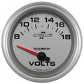 Autometer 7791 Ultra-Lite II 2-5/8 Inch Analog Volt Meter 8-18V