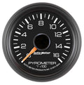 Autometer 8344 EGT Gauge for GM Diesel Trucks, 0-1600°F, Analog Full Sweep, 2-1/16 Inch Diameter, Black Face