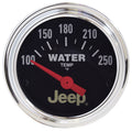 Autometer 880241 Jeep Series 2-1/16 Inch Water Temperature Gauge, 100-250°F, Analog, Black Face with Jeep Logo