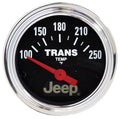 Autometer 880260 Jeep Series Transmission Temperature Gauge, 100-250°F, Analog, Short Sweep, 2-1/16 Inch Diameter, Black Face with Jeep Logo