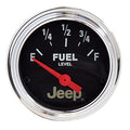 Autometer 880428 Fuel Level Gauge for Jeep - 73-10 Ohm Electric Analog Short Sweep 2-1/16 Inch Diameter with Jeep Logo
