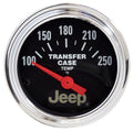 Autometer 880430 Transfer Case Temperature Gauge for Jeep – 100-250°F, 2-1/16 Inch Diameter, Black Face, Analog, Short Sweep