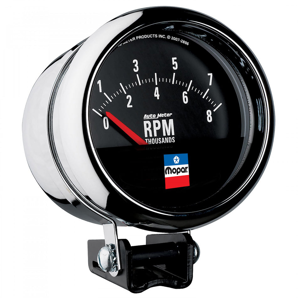 Autometer 880789 Mopar Logo Series 3-3/4 Inch Tachometer Gauge with 8000 RPM Range
