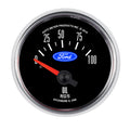 Autometer 880821 Oil Pressure Gauge 0-100 PSI Mechanical Analog with Short Sweep and Black Face