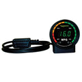 Autometer Ecometer 9105 Digital Fuel Economy Gauge with Black Face