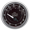 Autometer 9727 Chrono Series Mechanical Oil Pressure Gauge 0-100 PSI, 2-1/16 Inch Black Face