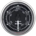 Autometer 9740 Chrono Series Water Temperature Gauge 2-1/16 Inch Black Face Electric Short Sweep